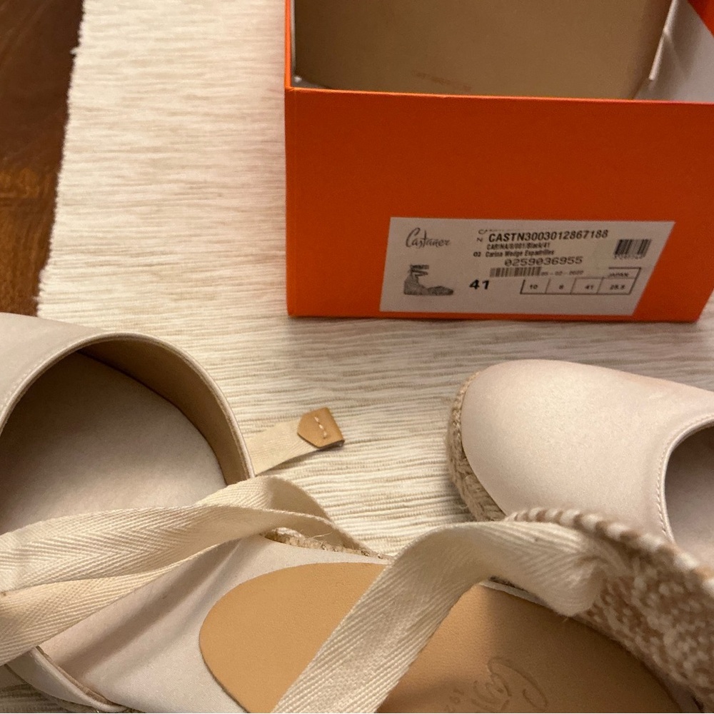 Castaner Carina Wedge Espadrilles with tie straps. - Picture 3 of 6